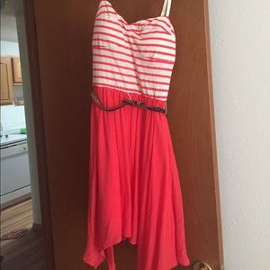 Lily Rose Coral and white dress from Kohl's.