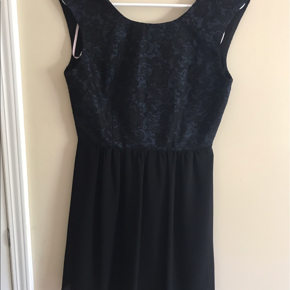 Navy and black dress