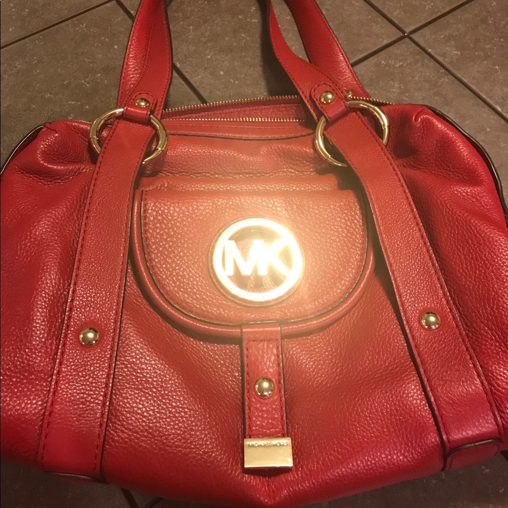 Michael Kors Red Leather handbag