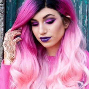 Pink Ombre Lace Front Wig