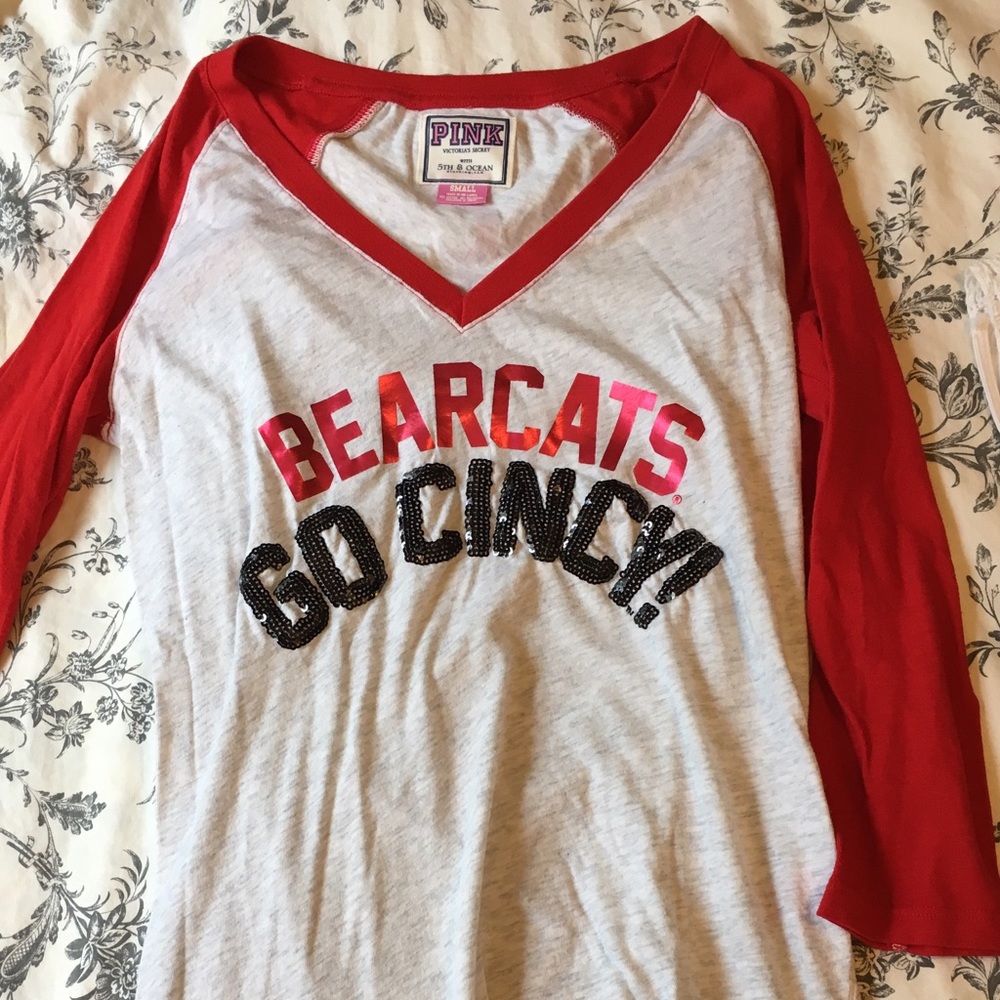 VS PINK Cincy Baseball Tee