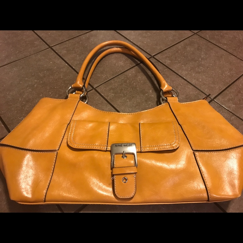 Nine West yellow handbag