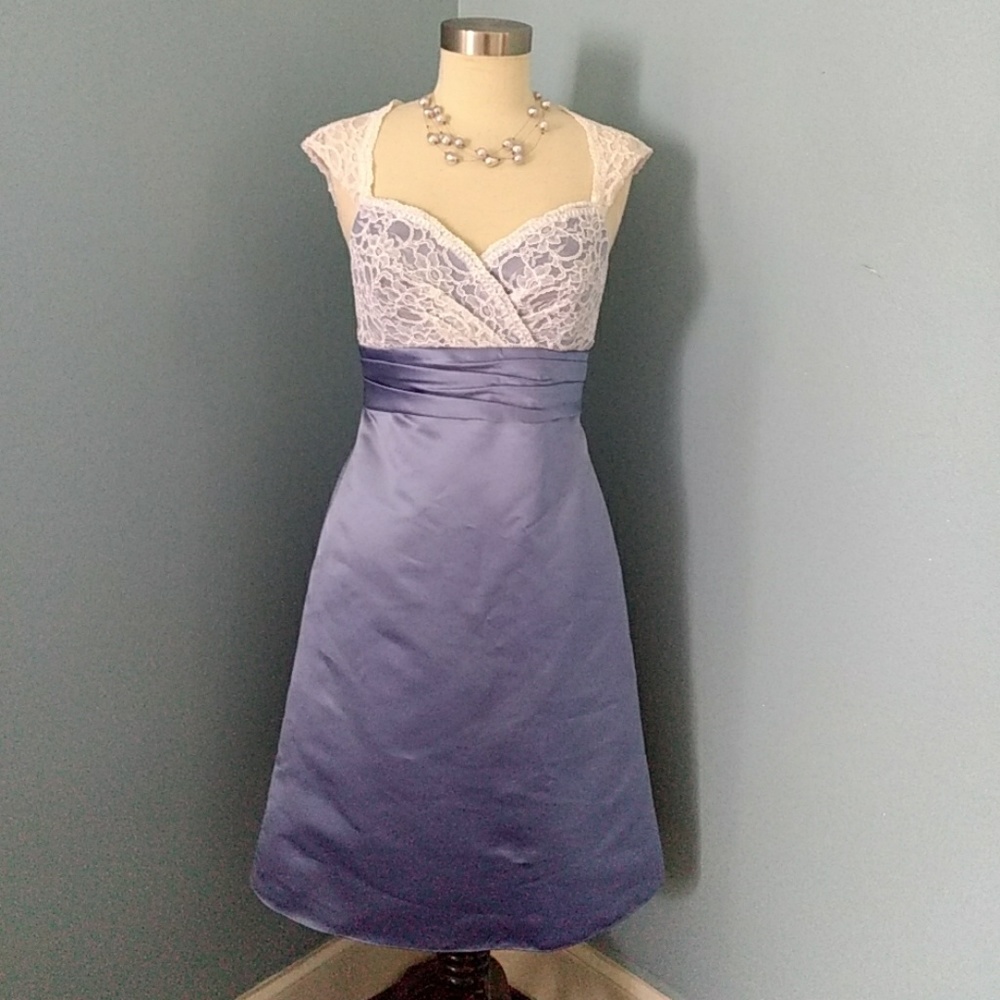 *WTOO by Watters* Sz. 6 Bridesmaid Dress Blue