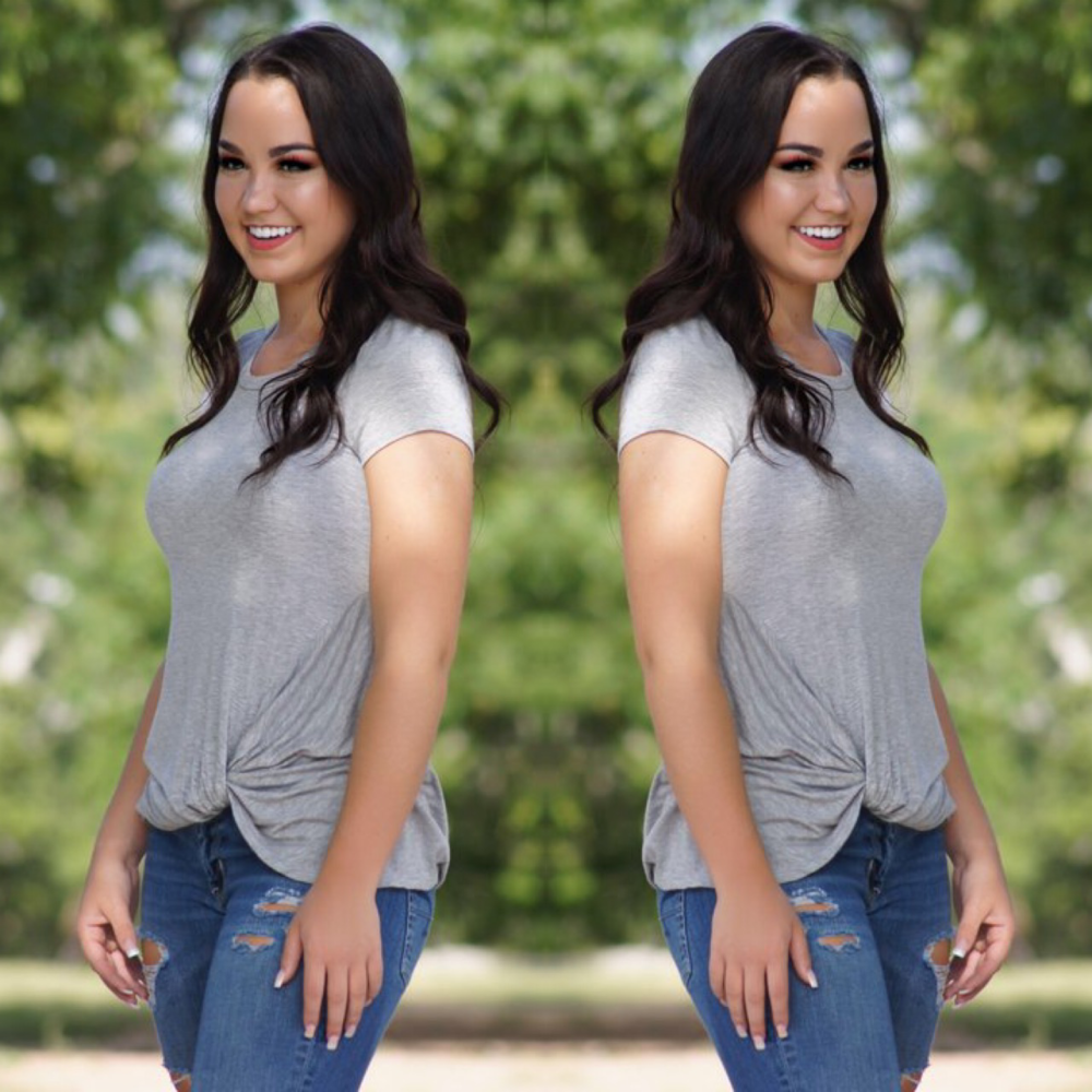 SOLD OUT - Bekah Twisted Knot Top