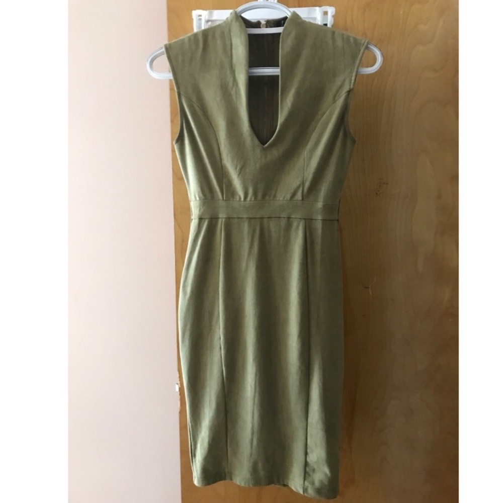 Green olive dress