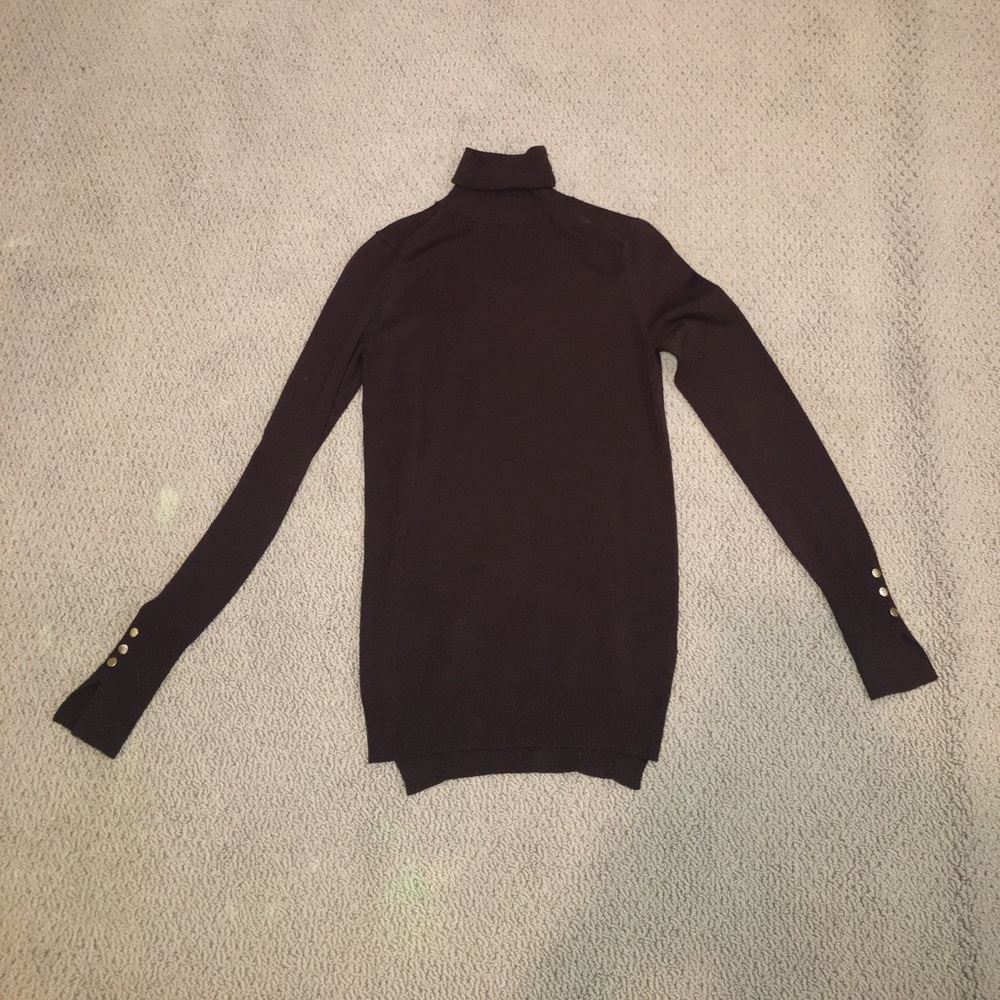 Zara turtle neck sweater in chocolate brown