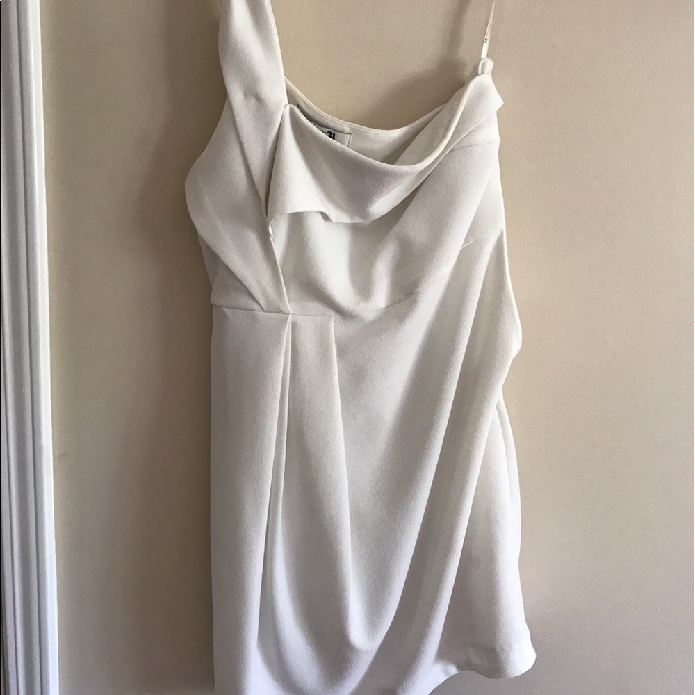 Off shoulder white dress