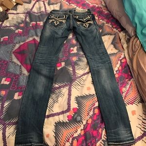 Rock revival skinny jeans.