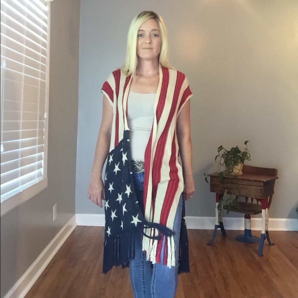 🇺🇸American Flag Cardigan - Picture 3 of 5