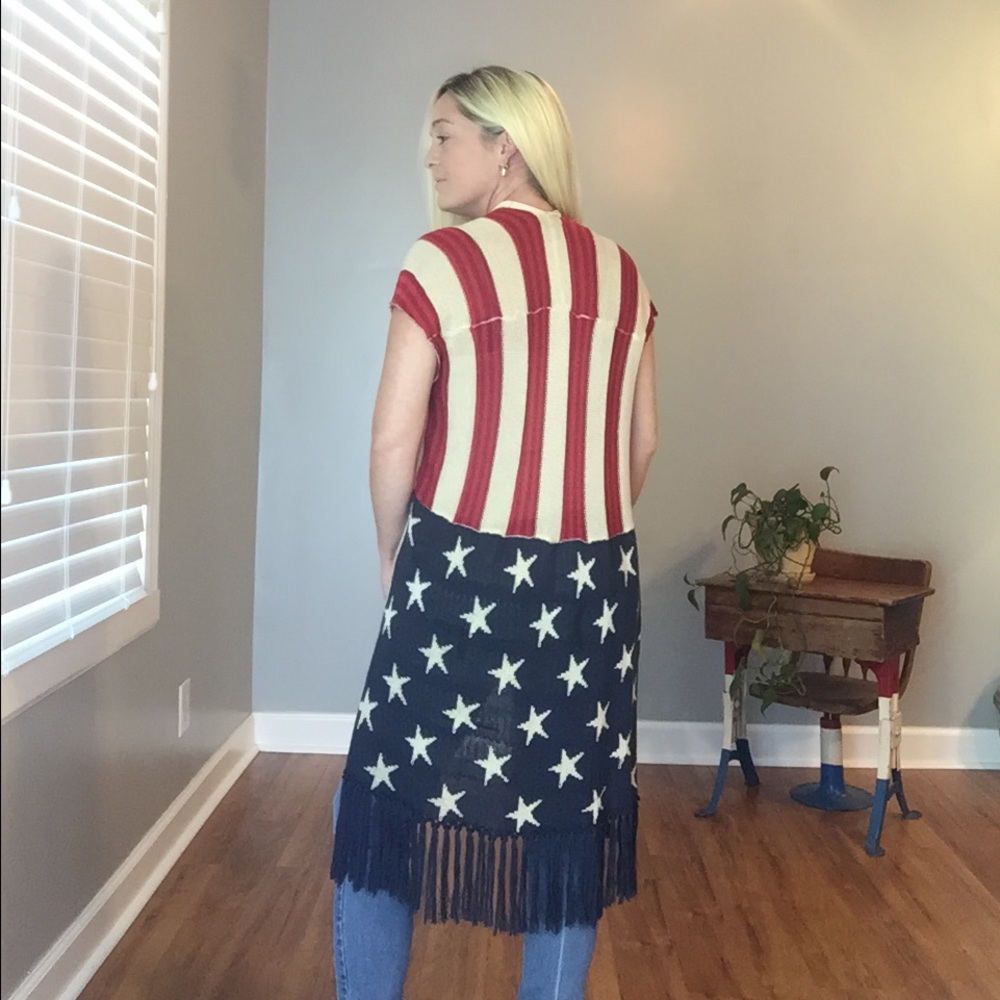 🇺🇸American Flag Cardigan - Picture 5 of 5