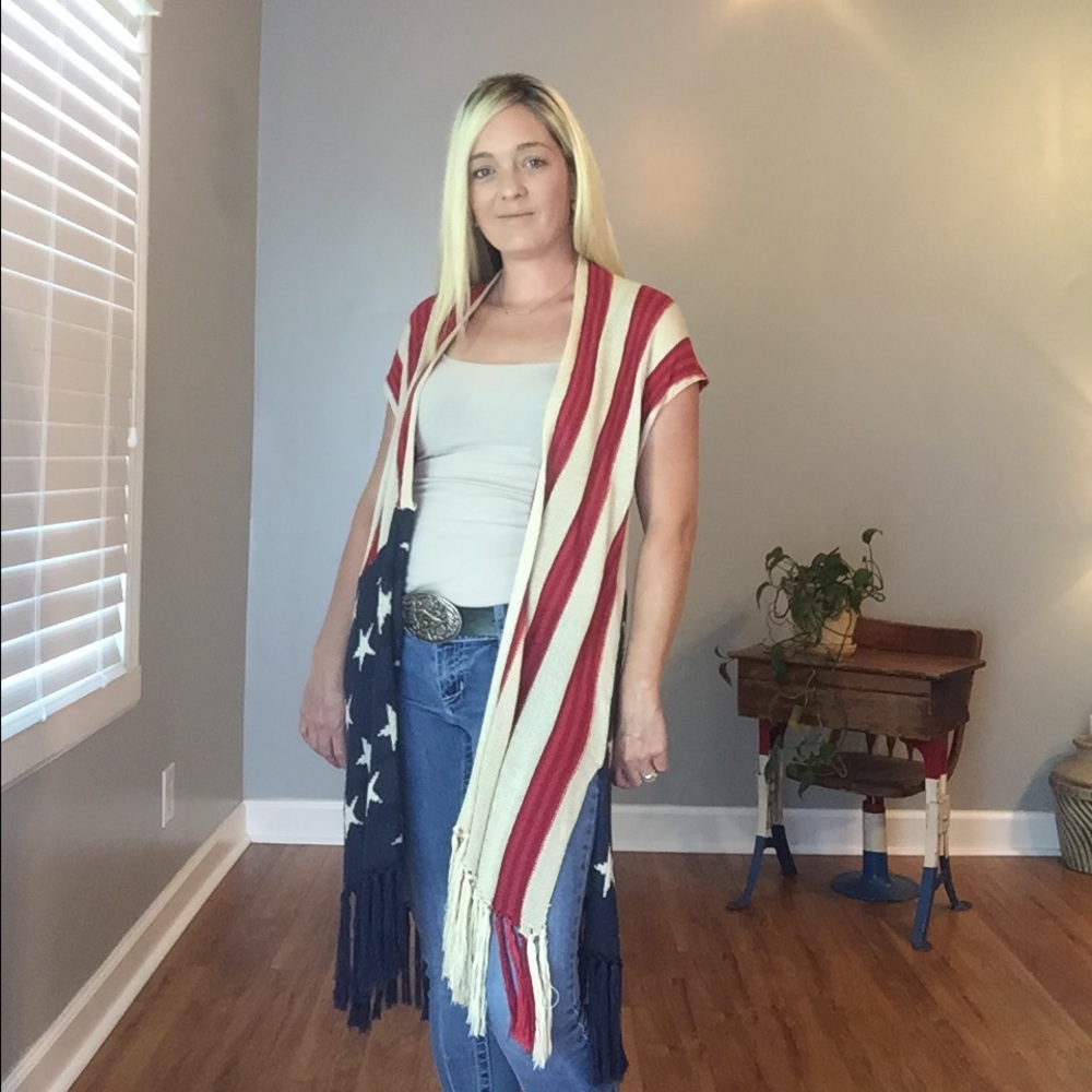 🇺🇸American Flag Cardigan - Picture 2 of 5