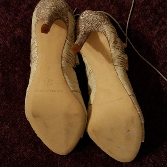 Loeffler Randall Lottie Cream Sandal - Picture 4 of 6