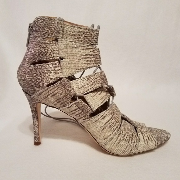 Loeffler Randall Lottie Cream Sandal - Picture 2 of 6