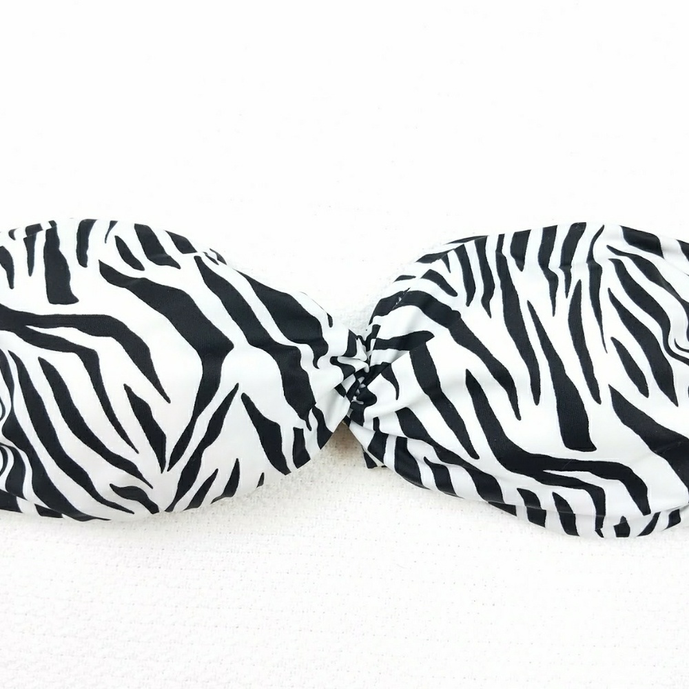 Victoria's Secret Zebra Bandeau Bikini Top