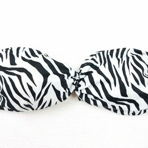 Victoria's Secret Zebra Bandeau Bikini Top