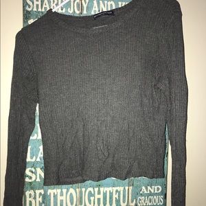 brandy melville grey long sleeve