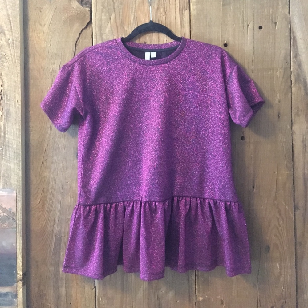 ASOS purple peplum top!