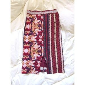 Colorful Maeve / Anthropologie pencil skirt