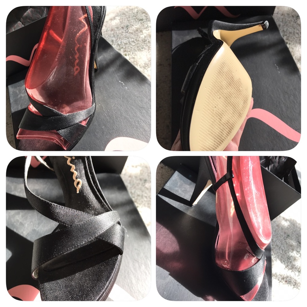 Nina sz 7 satin sandal high heels