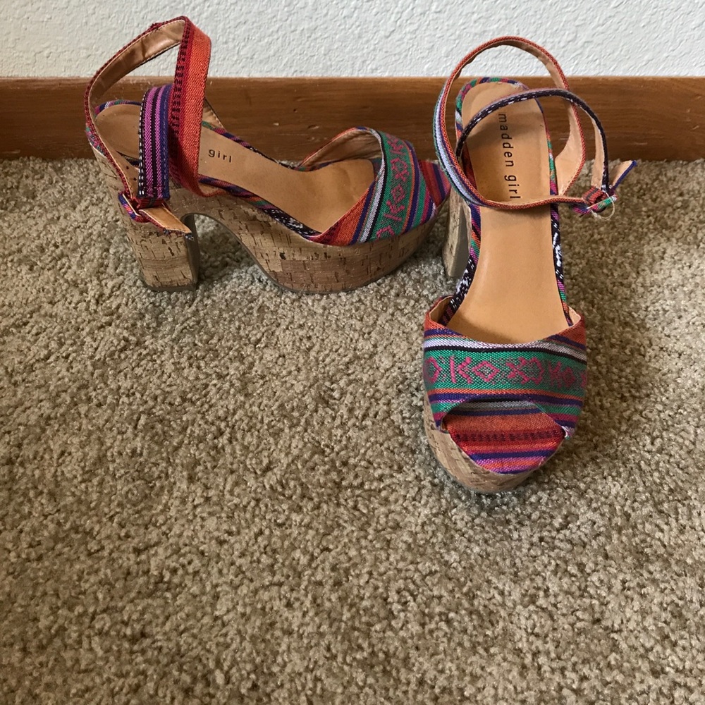 Madden girl chunky heel