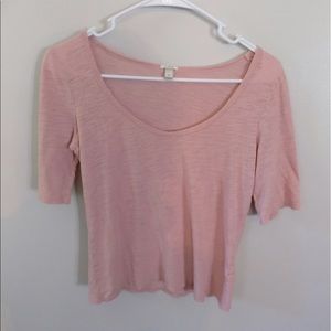 J.Crew pink painter tee