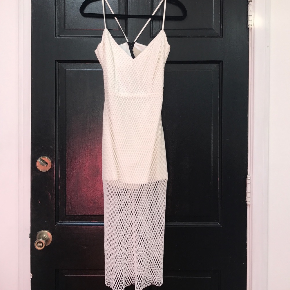 Mason fishnet mesh dress