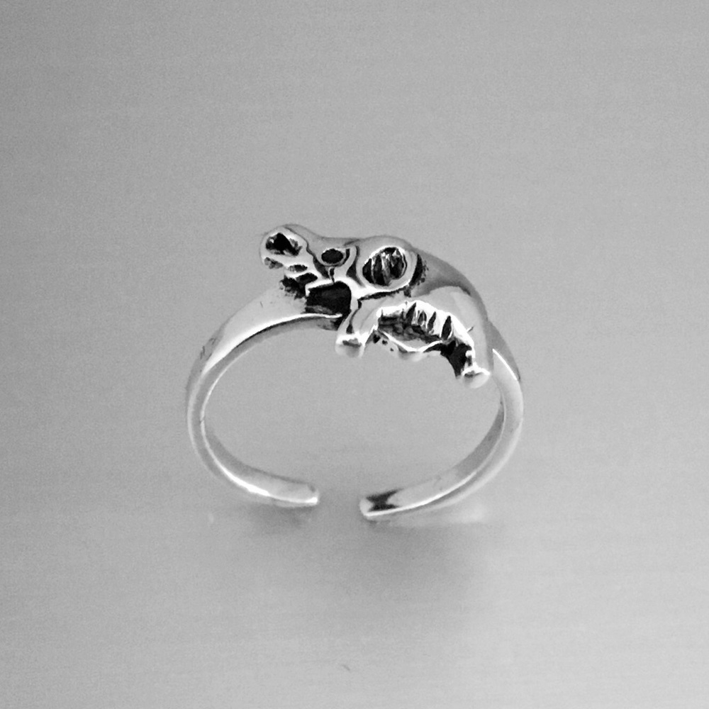 Sterling Silver Elephant Toe Ring - image 2