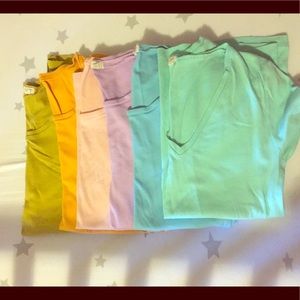 J Crew scoop neck & v neck tops