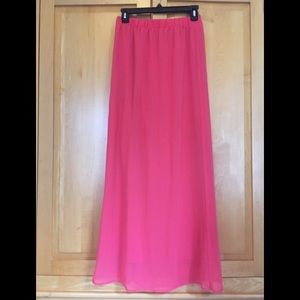 Forever 21 Coral Maxi Skirt