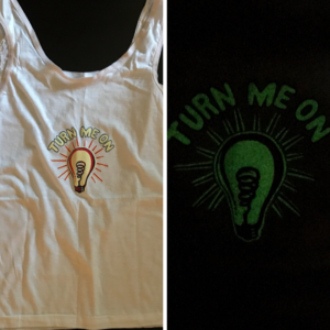 Vintage Lingerie Sexy Tank Cami Glows in the Dark!