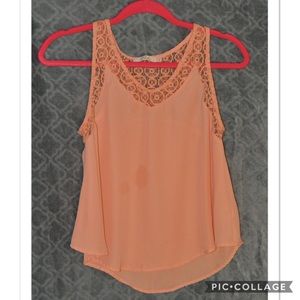 Coral/pink loose tank top