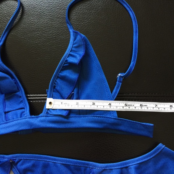 Denim Look Brazilian Rufflekini NWOT - Picture 7 of 7