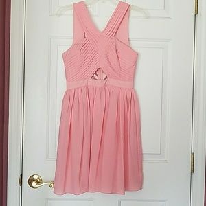 Light pink homecoming, prom or wedding dress