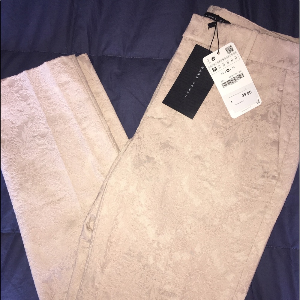 Zara Woman Pink Dress Pants