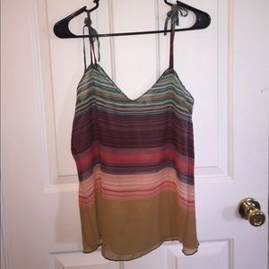 Nordstrom love,fire rainbow stripe tank top