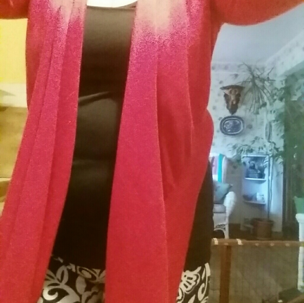 Newport news red sweater shawl