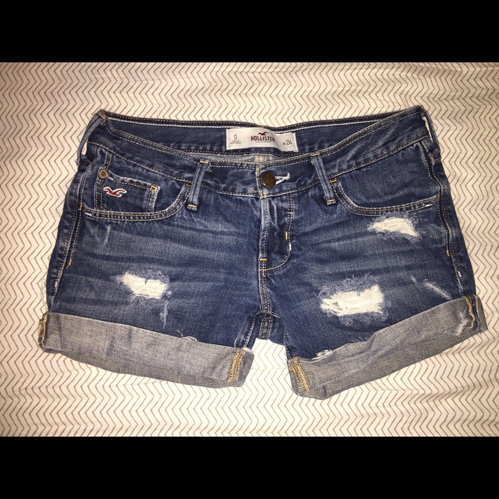 Hollister Ripped Jean Shorts