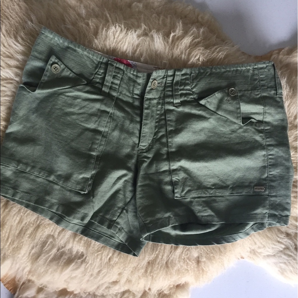 Paul Frank Army Green Cargo Chino Shorts Size 30