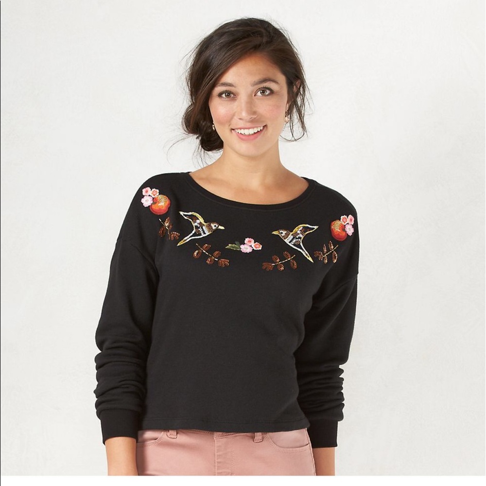 🔥Sale🔥Embroidered Black 2XL Top blouse NWT