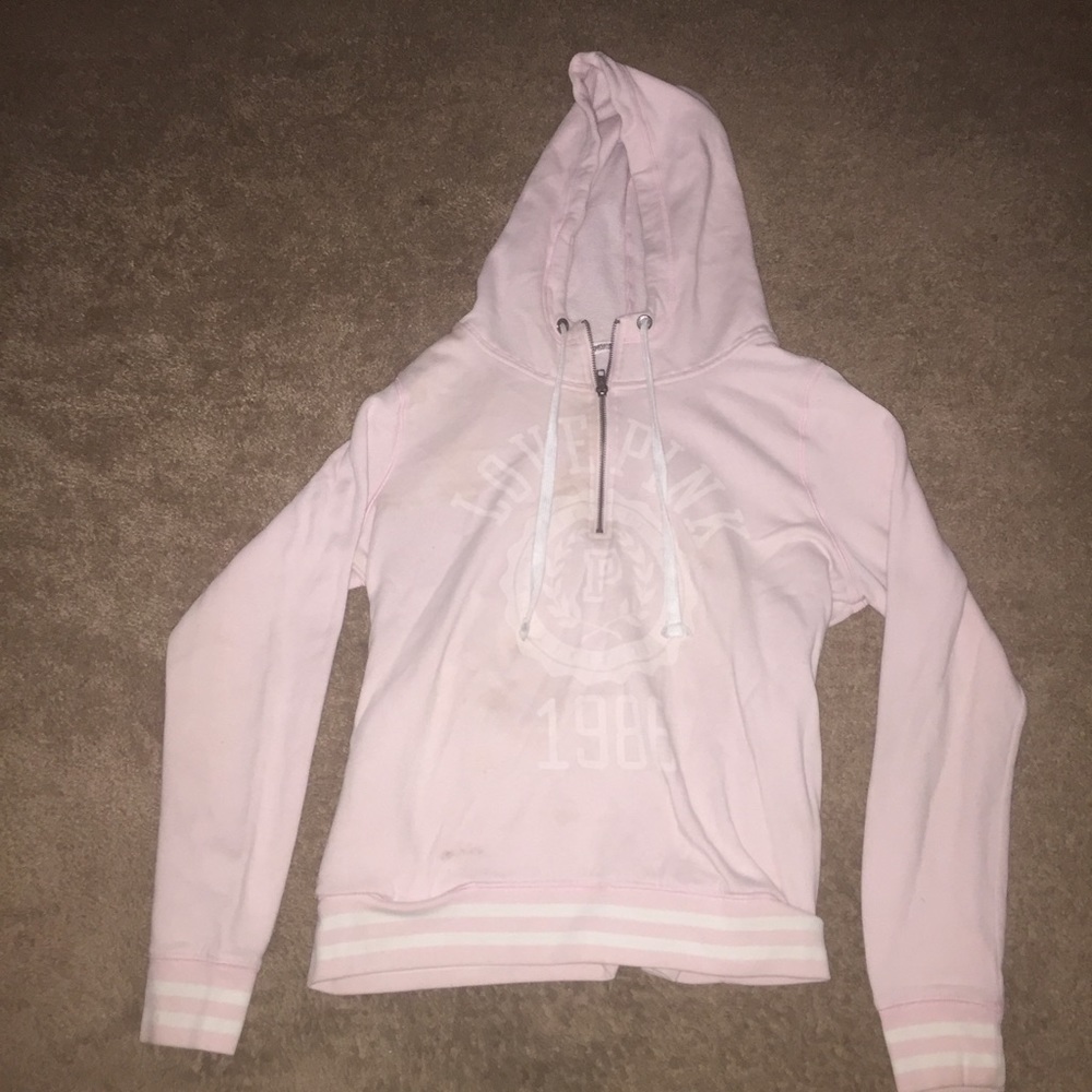 Victoria's Secret PINK Hooded Half-Zip
