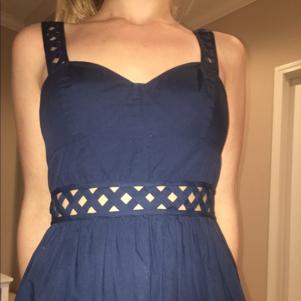 French Connection blue dress