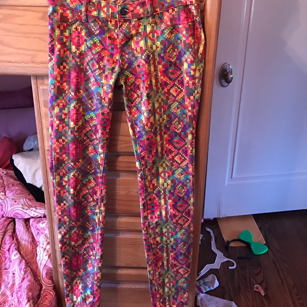 Colorful patterned pants
