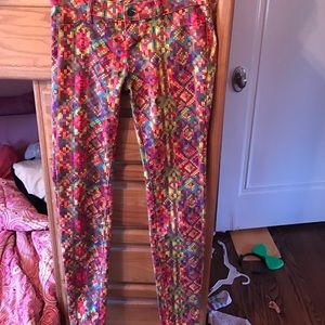 Colorful patterned pants