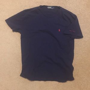 Ralph Lauren polo tennis tshirt, navy, medium