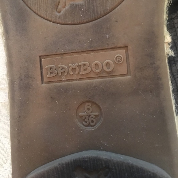 Black Bamboo Sandals - Picture 4 of 5