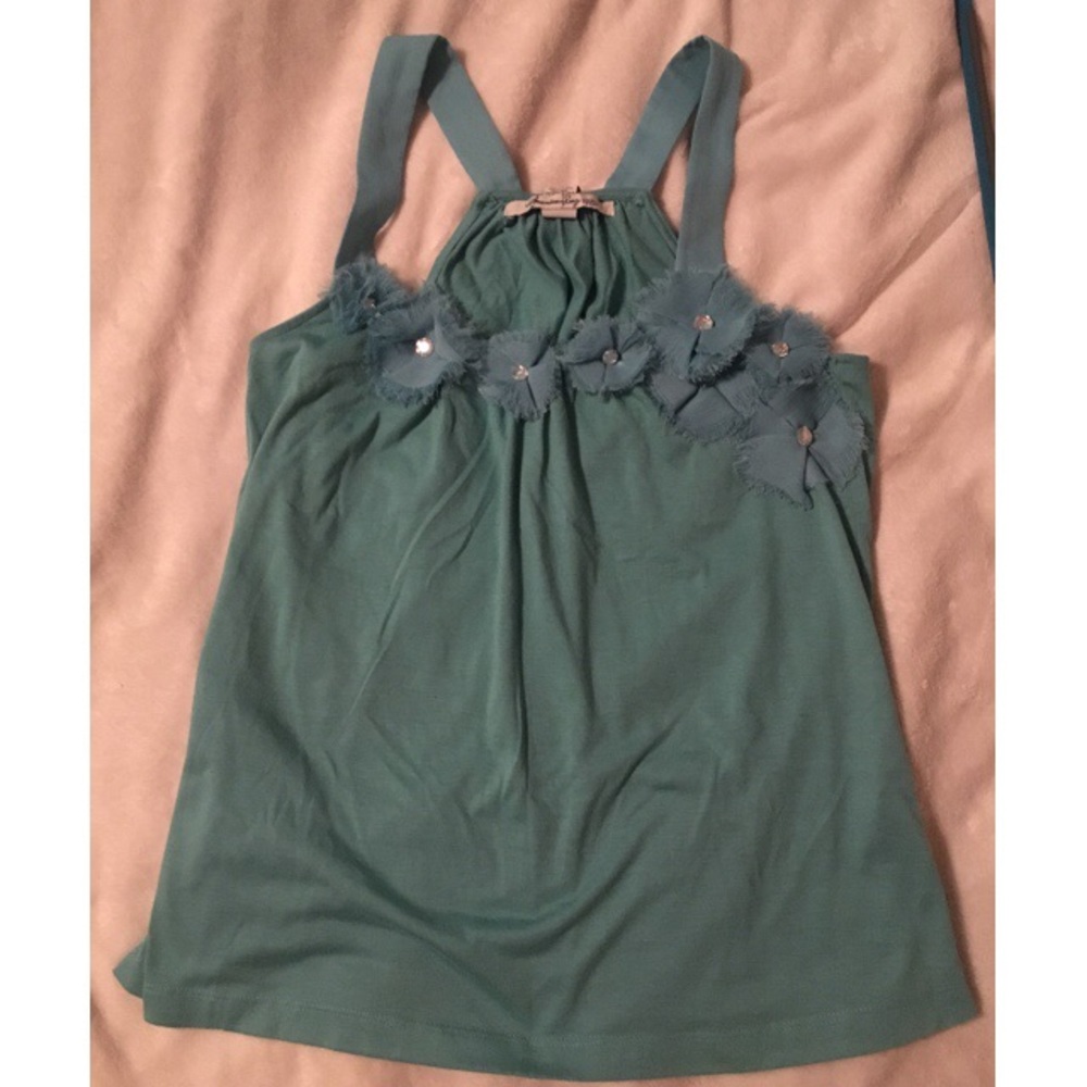 Teal American rag tank top
