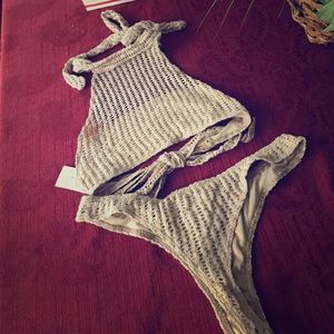 Nude bathing suit