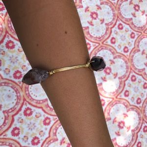 Bourbon and Bowties Amethyst Stone Bracelet