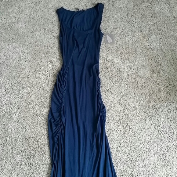 Navy blue forever 21 maxi dress - Picture 1 of 4