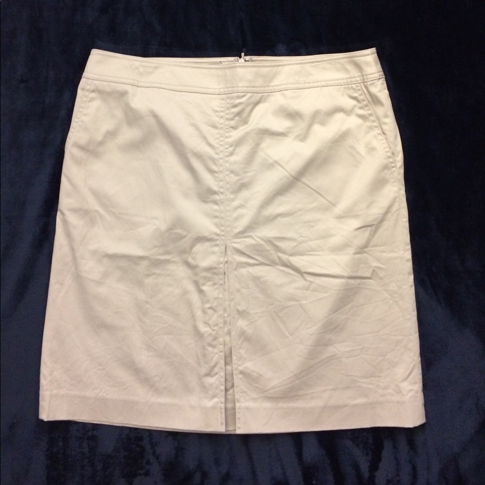 Talbots Petites khaki skirt
